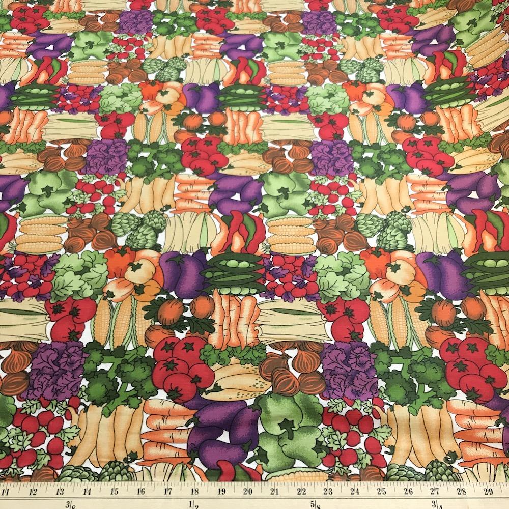 Farmers Market Ivory Printed Cotton - Image 3