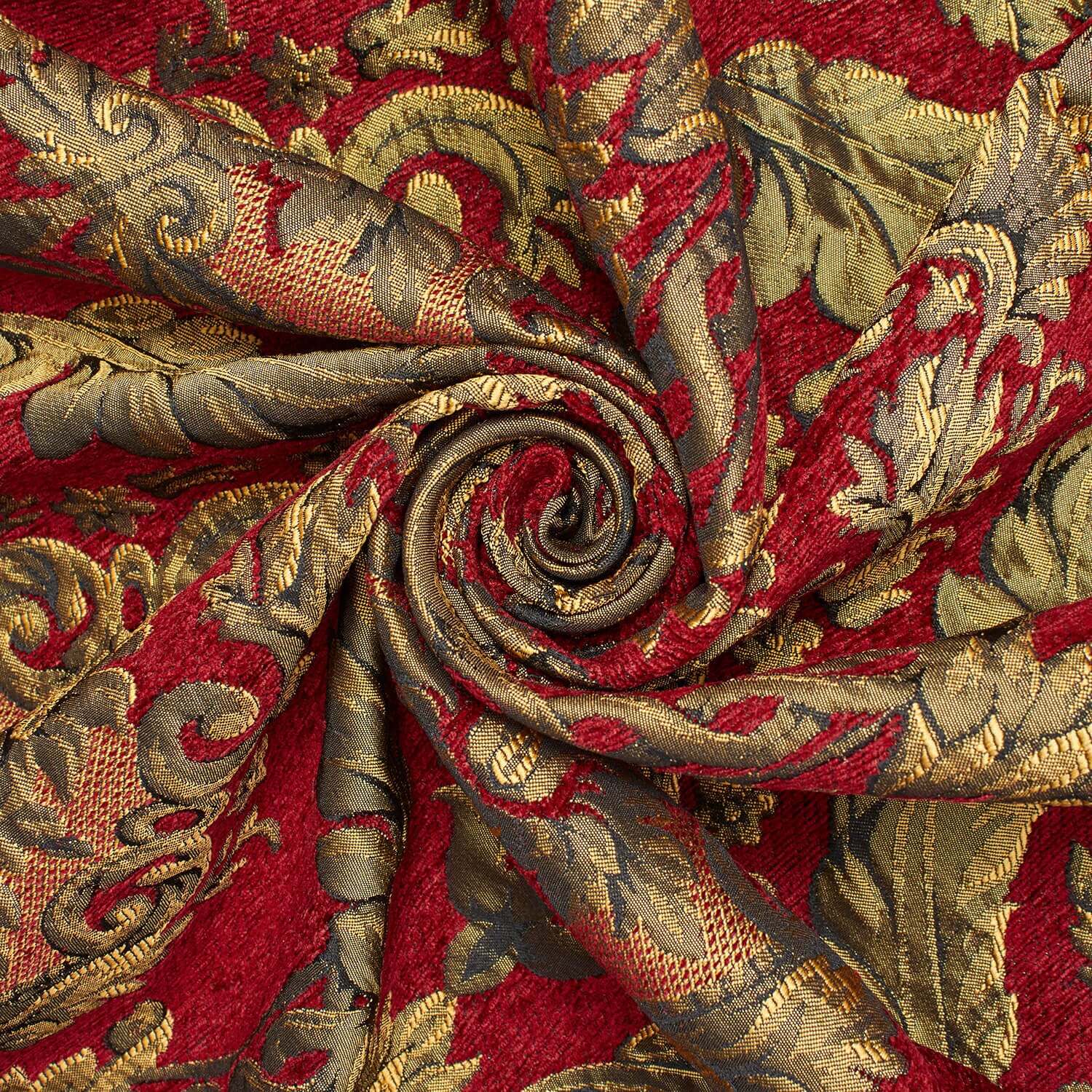 Floral Bloom Two Tone Polyester Rayon Chenille Damask Jacquard - Image 11