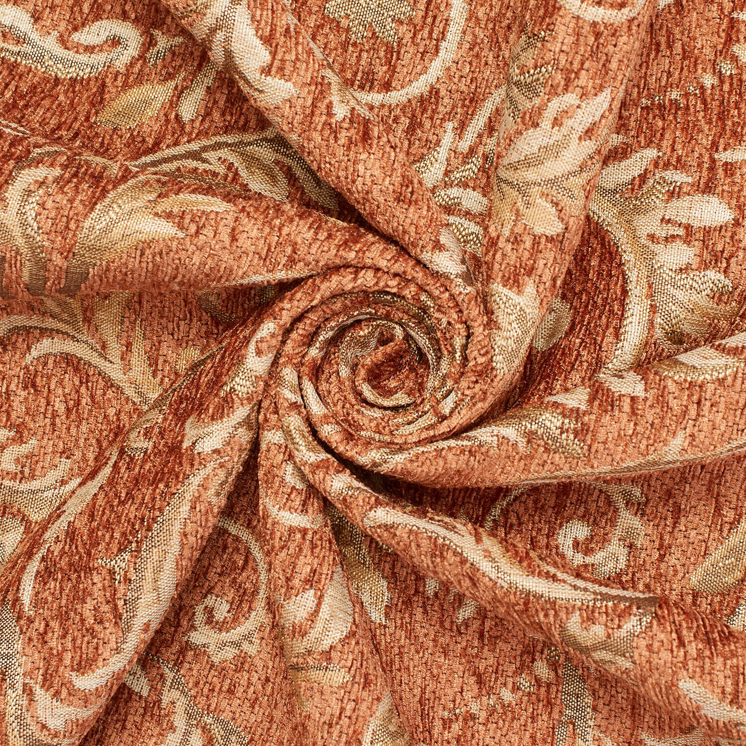 Floral Scroll Polyester Chenille Jacquard - Image 3