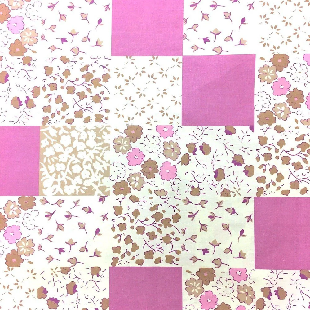 Flower Boxes Patch Rose Print Sheeting - Image 3