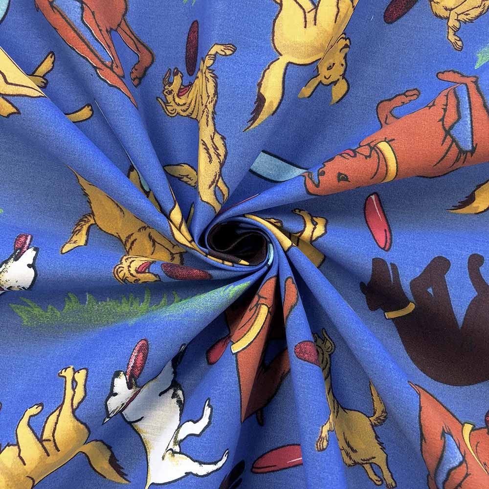 Frisbee Blue Print Broadcloth - Image 4