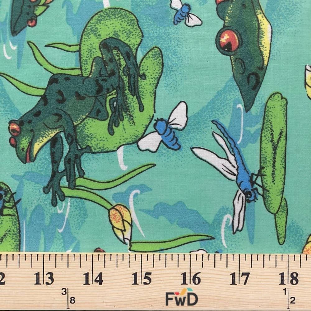 Frog Pond Mint Print Broadcloth - Image 3