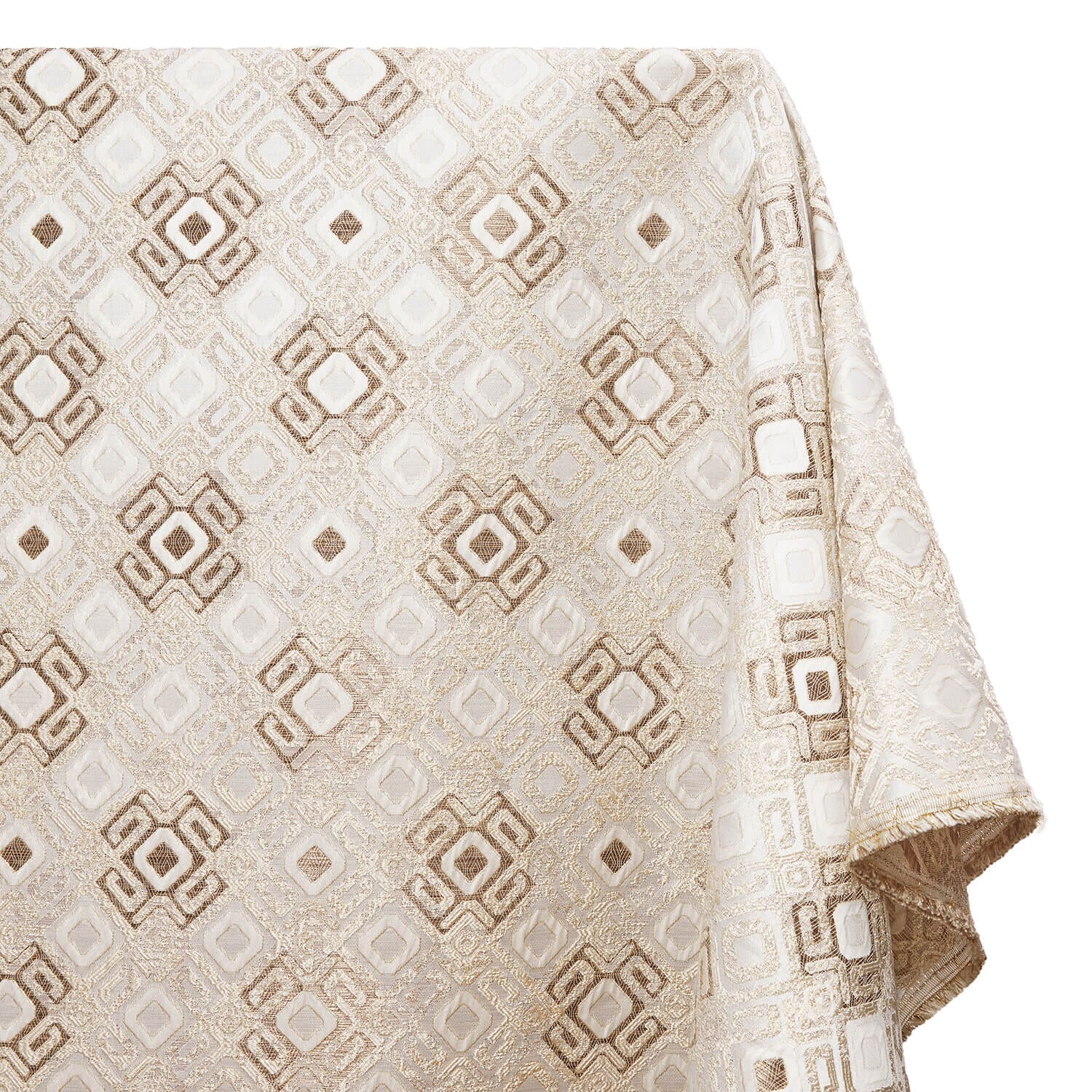 Geometric Square Extra Wide Metallic Upholstery Jacquard - Image 10