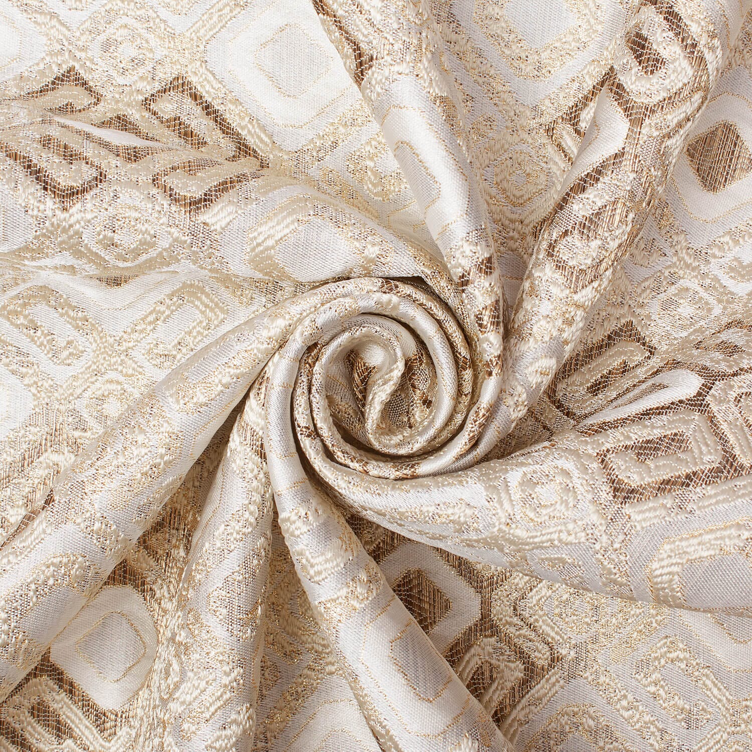 Geometric Square Extra Wide Metallic Upholstery Jacquard - Image 11