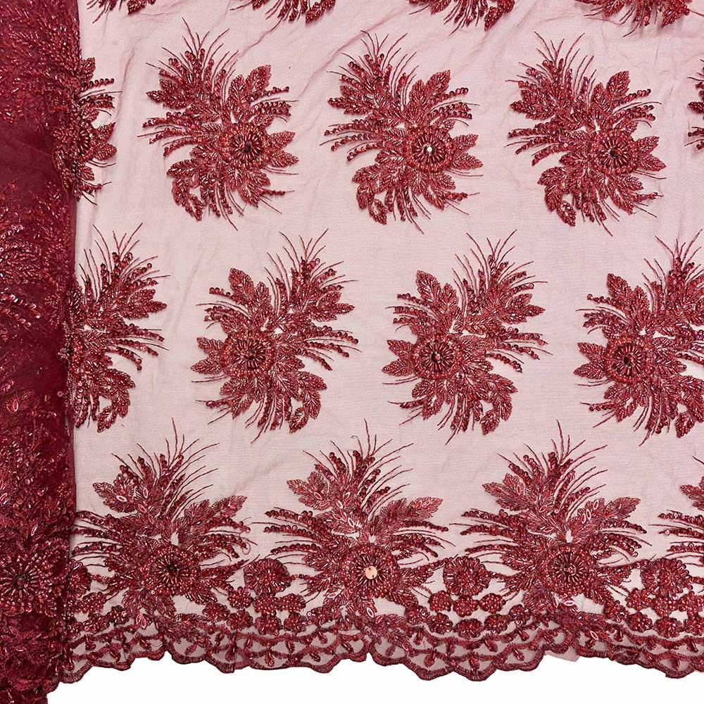 Gloriosa Bridal Lace Beaded Fabric - Image 25