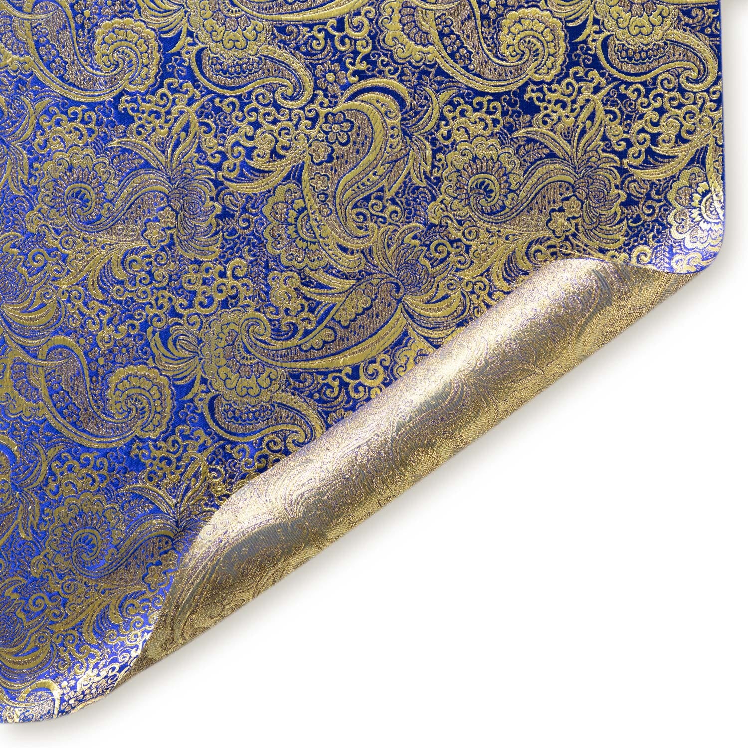 Gold Paisley Metallic Brocade - Image 35