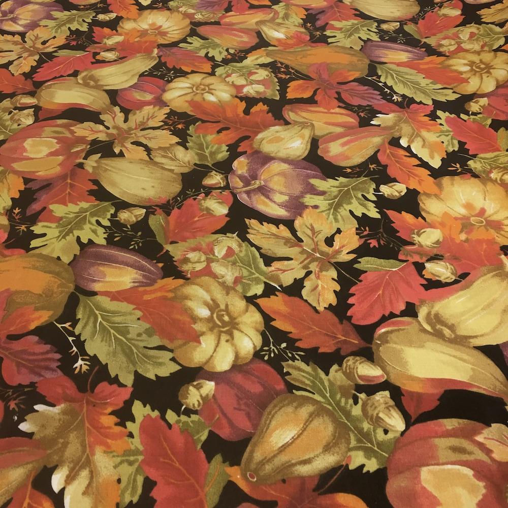 Harvest Time Red Printed Cotton