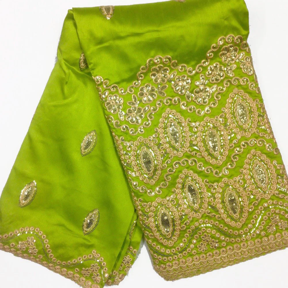 Imperial African George Taffeta - Lime Green