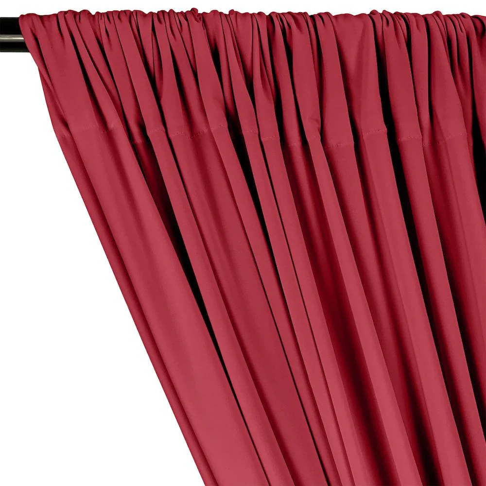 ITY Knit Stretch Jersey Rod Pocket Curtains - Fuchsia - Image 2
