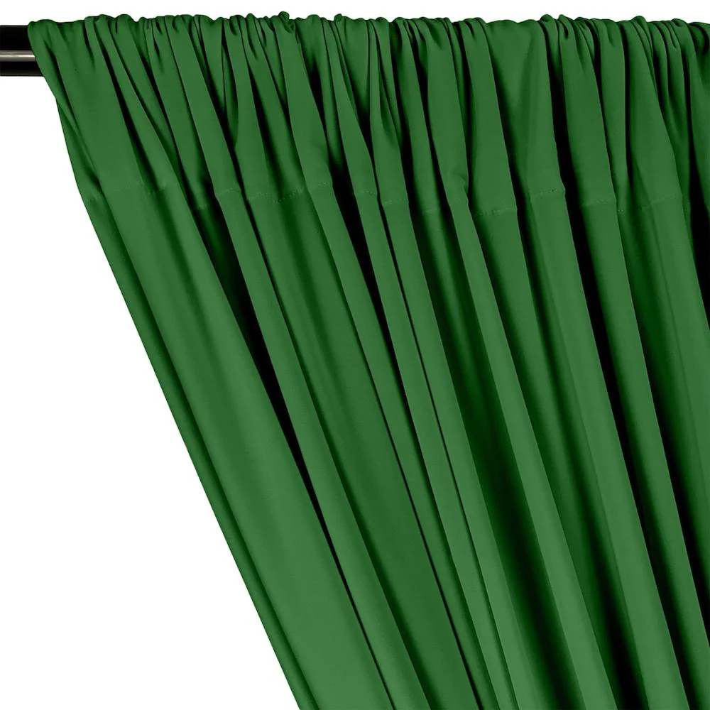 ITY Knit Stretch Jersey Rod Pocket Curtains - Kelly Green - Image 2