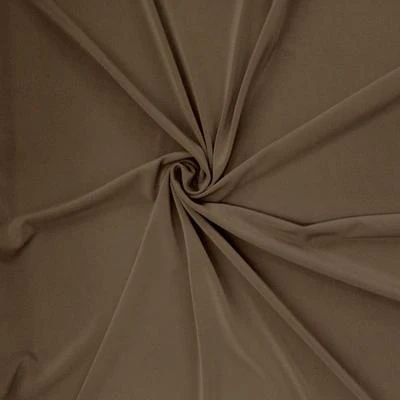 ITY Knit Stretch Jersey Rod Pocket Curtains - Khaki - Image 3