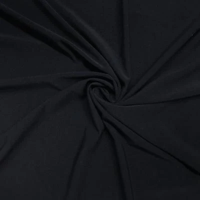 ITY Knit Stretch Jersey Rod Pocket Curtains - Navy - Image 3