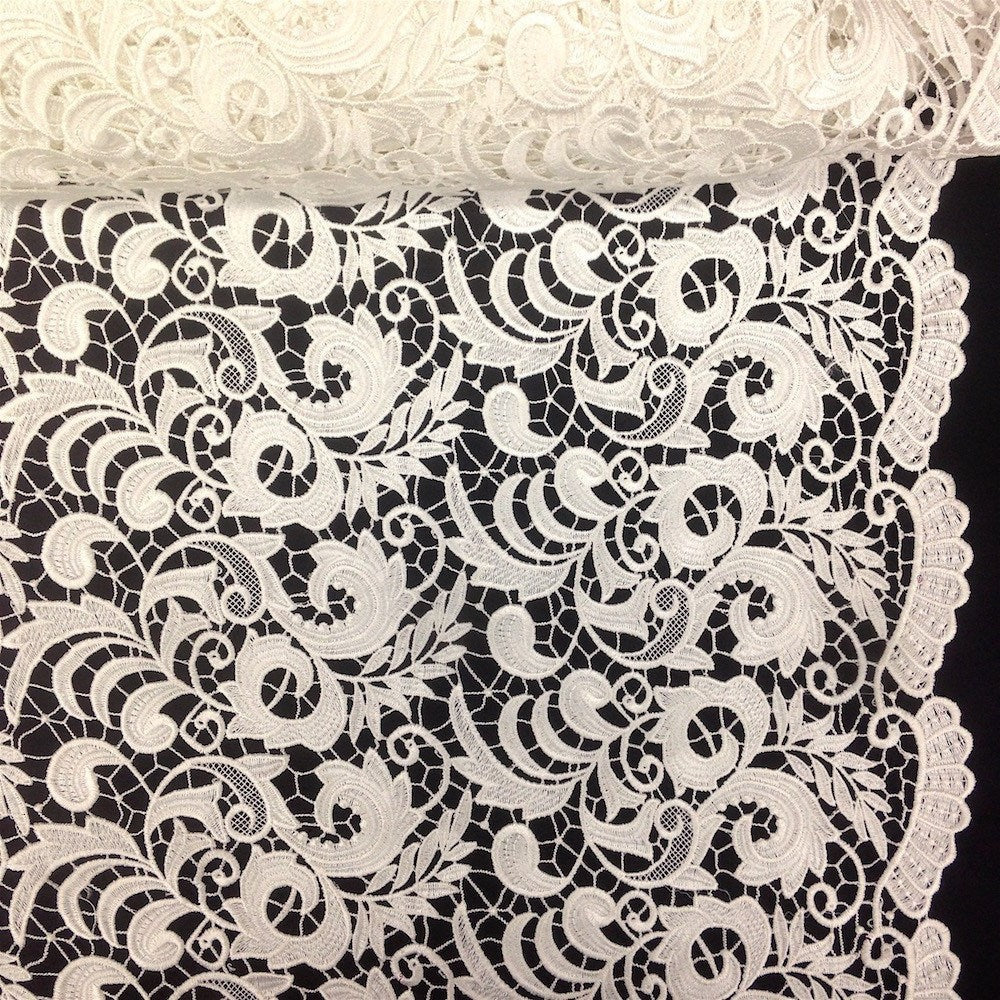 Ivory Cardinal Guipure French Venice Lace