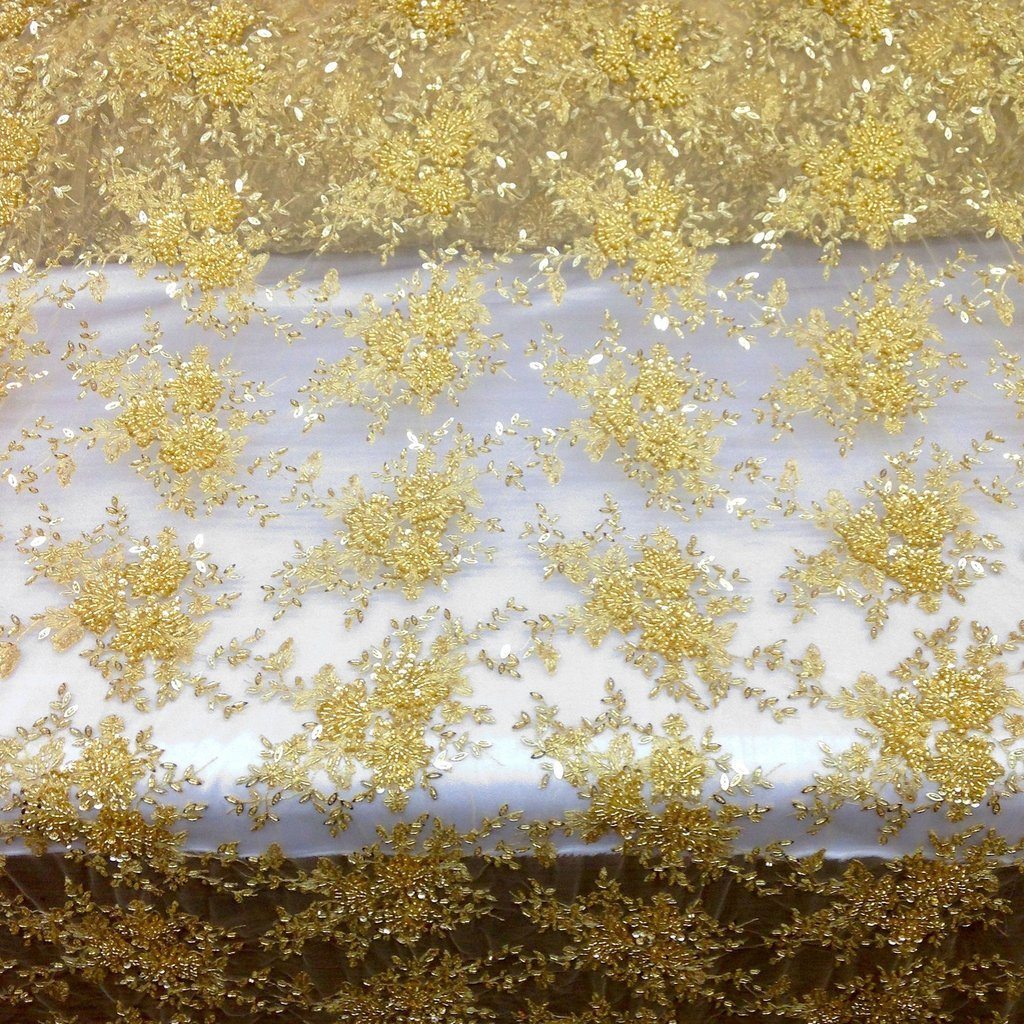 Ivy Bridal Lace Beaded Fabric - Image 18
