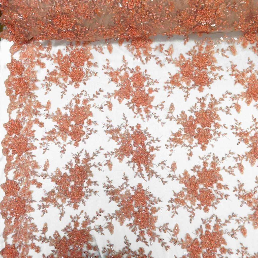 Ivy Bridal Lace Beaded Fabric - Image 20