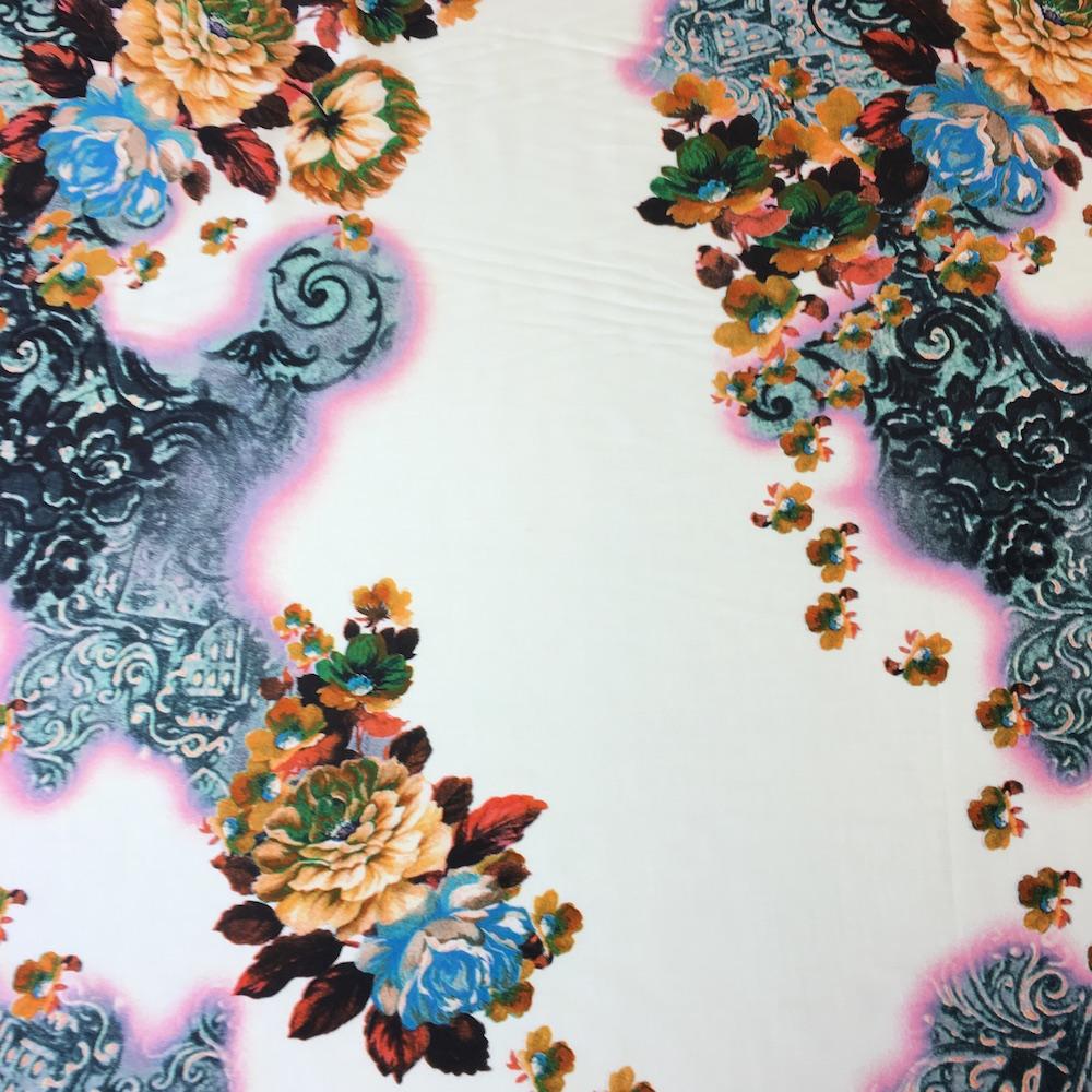 Kaitlyn White Printed Cotton - Image 2