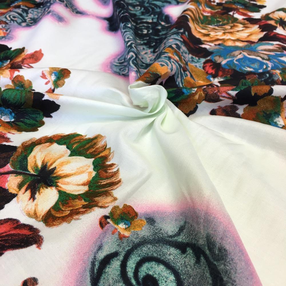 Kaitlyn White Printed Cotton - Image 4