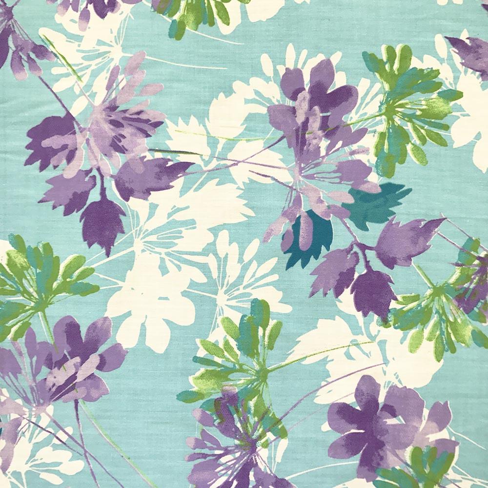 Kendall Aqua Print Broadcloth - Image 2
