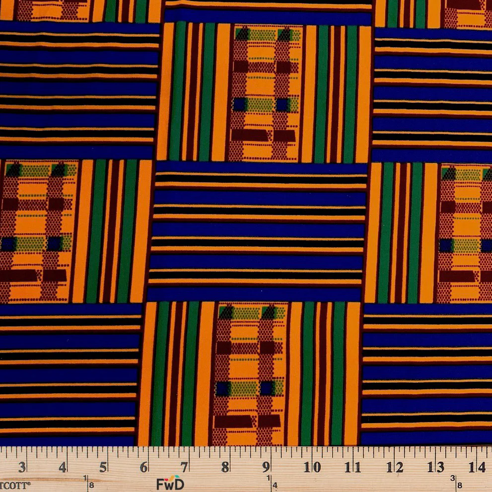 Kente African Print DTY Brushed (20-1) - Image 2
