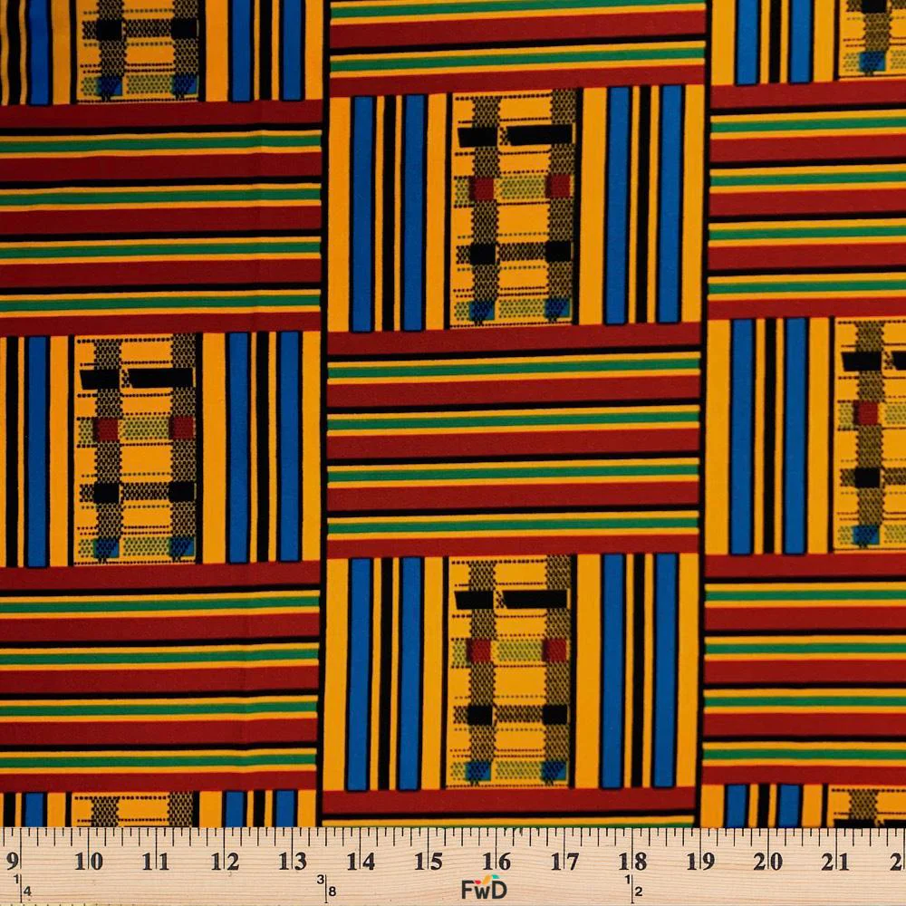 Kente African Print DTY Brushed (20-3) - Image 2