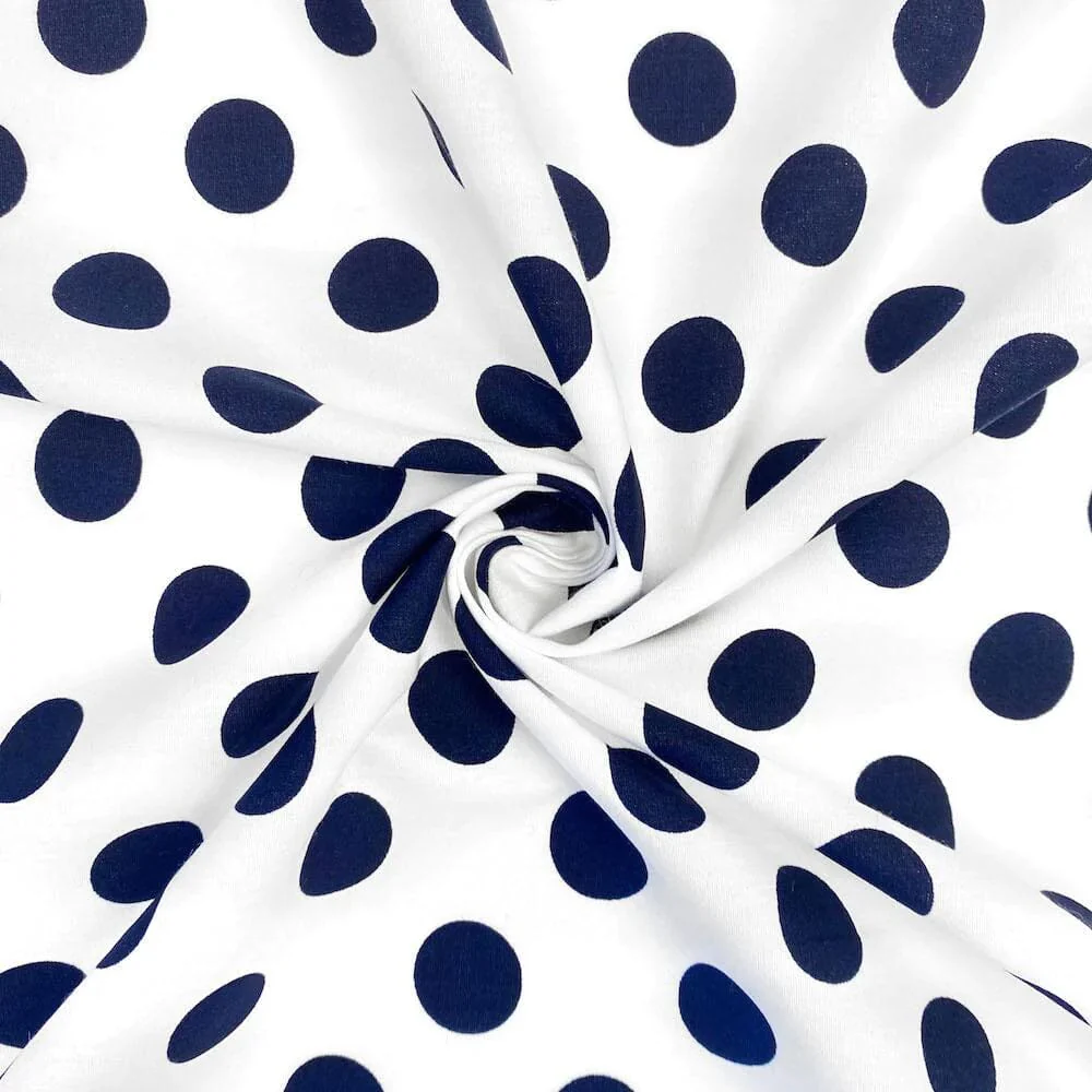 Large Polka Dot Cotton Poplin (58/60 Inch) - Image 45