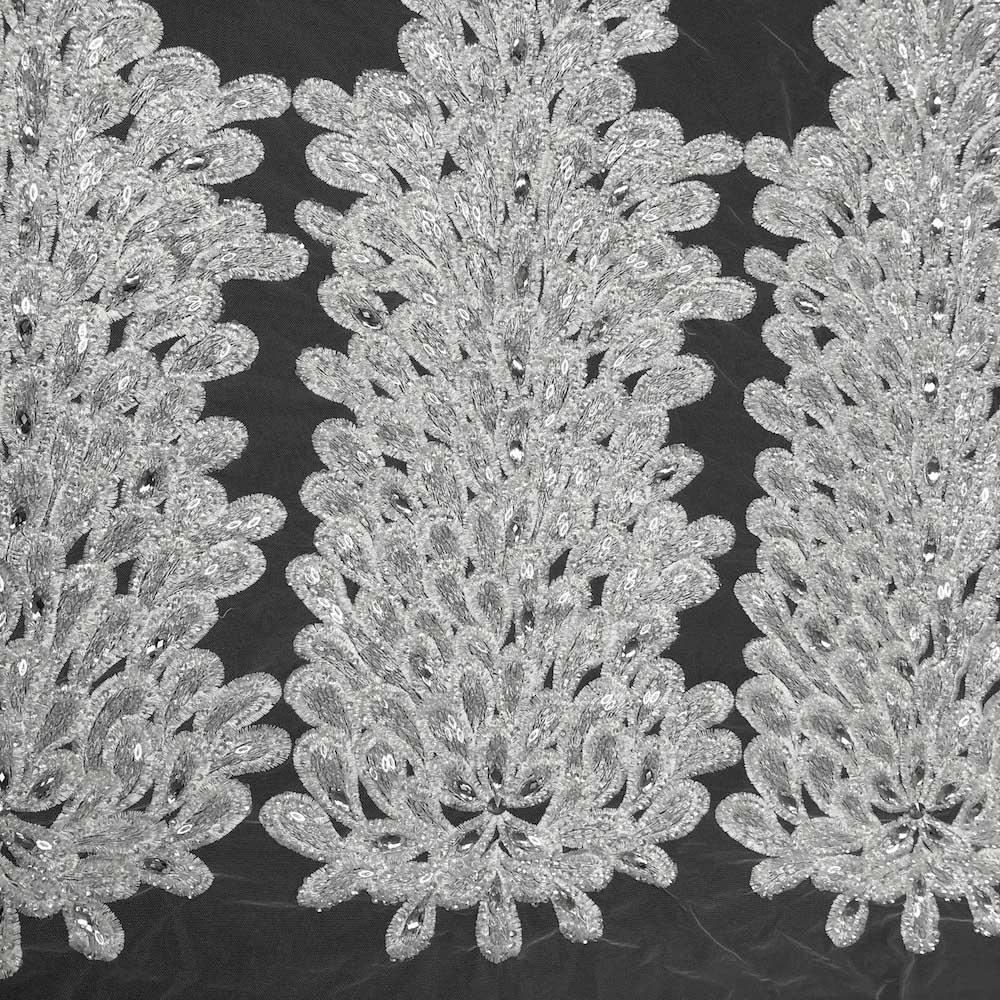 Liatris Bridal Lace Beaded Fabric - Image 4