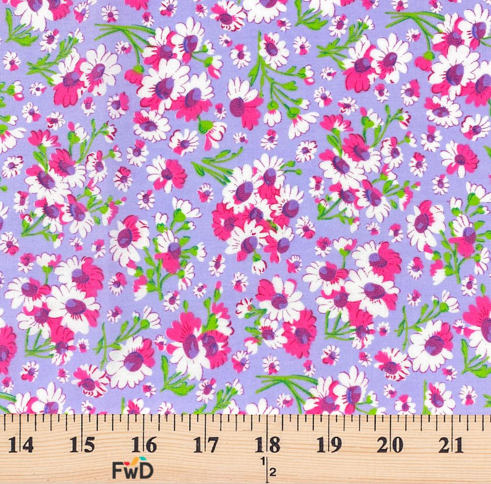 Lilac Petunia Print Broadcloth - Image 3
