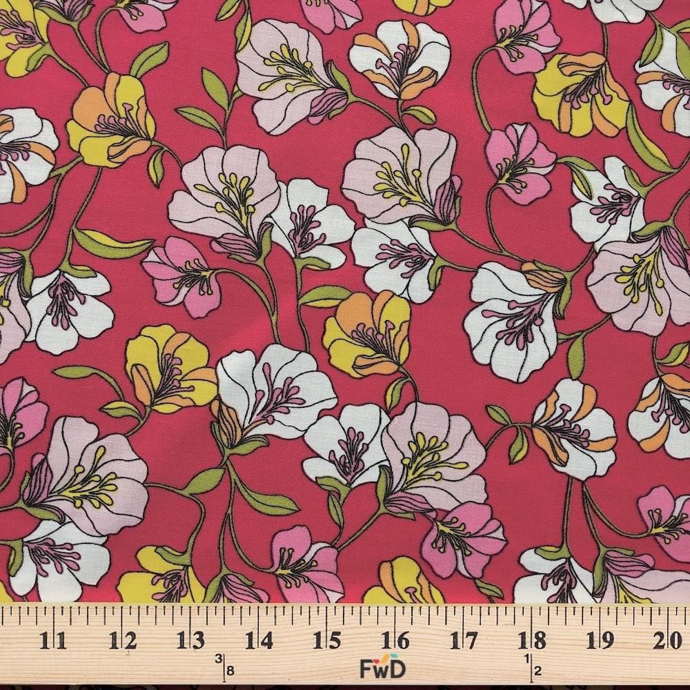 Madeline Fuchsia Print Broadcloth