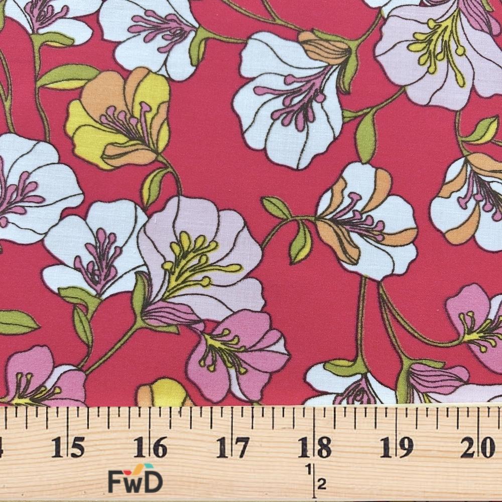 Madeline Fuchsia Print Broadcloth - Image 3
