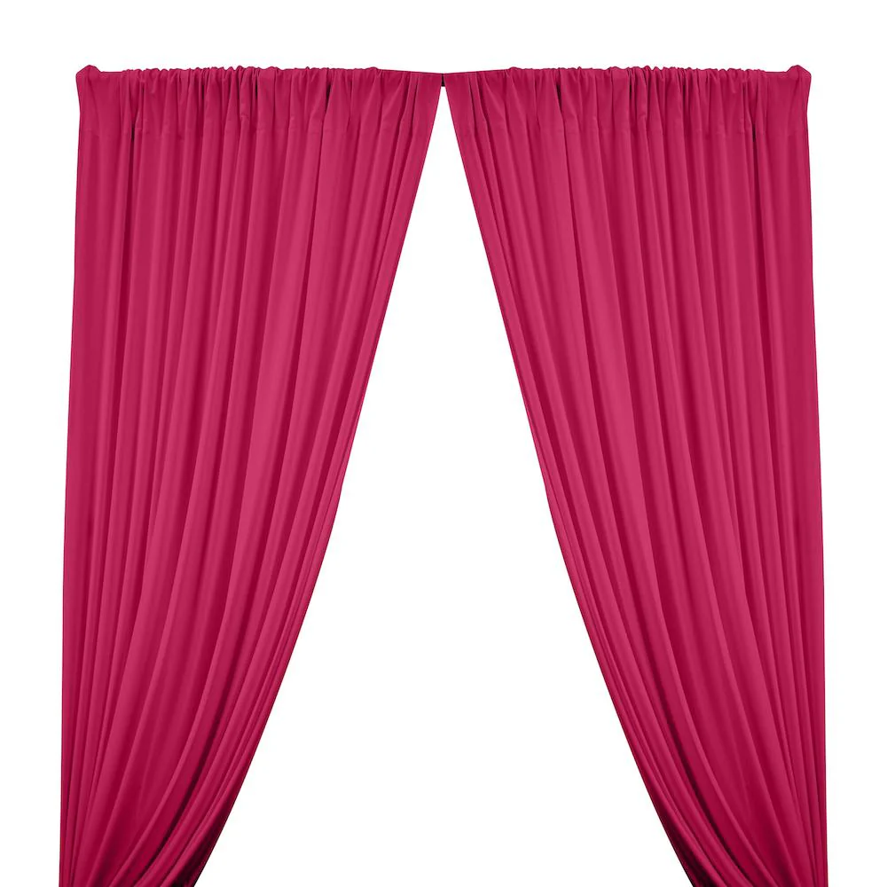 Matte Milliskin Rod Pocket Curtains - Magenta
