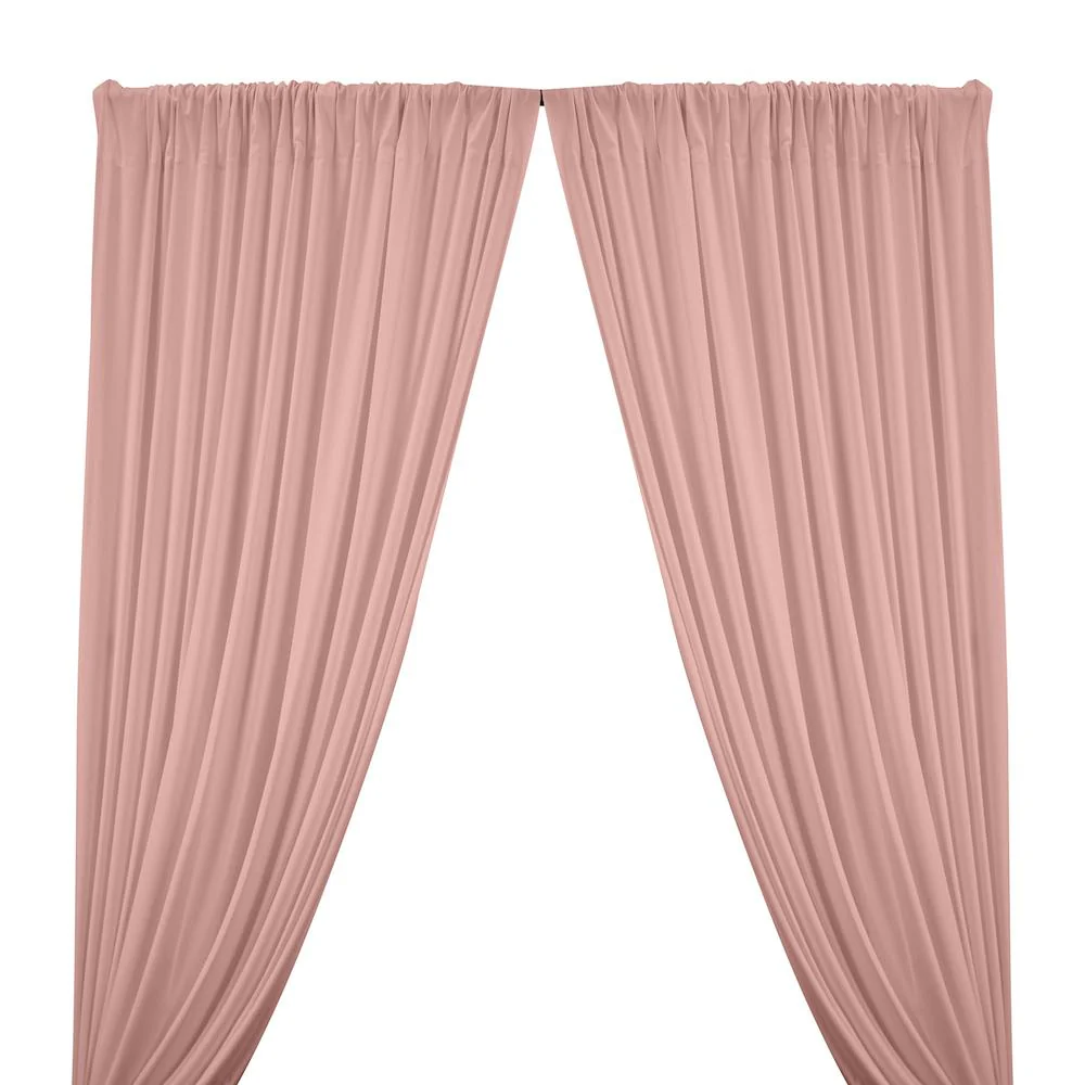 Matte Milliskin Rod Pocket Curtains - Pink