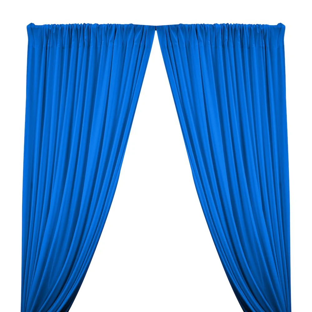 Matte Milliskin Rod Pocket Curtains - Turquoise