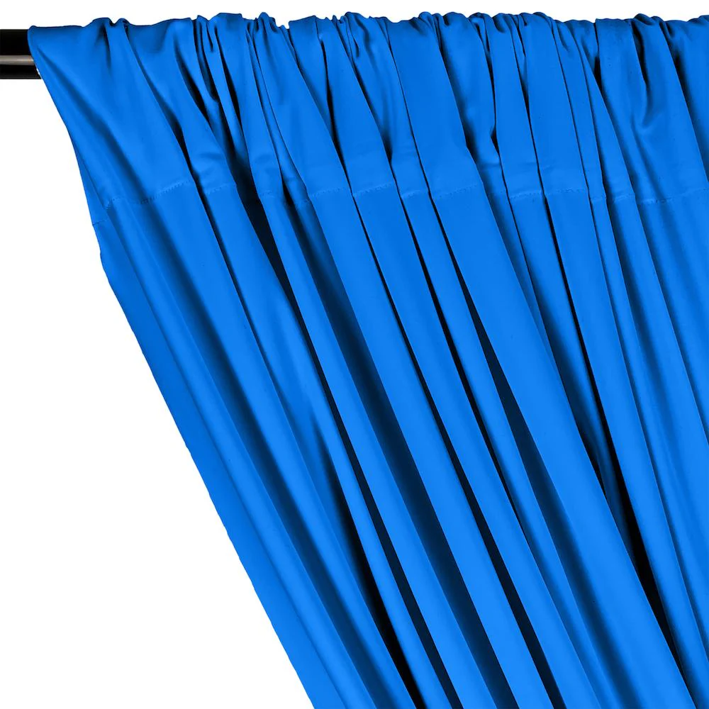 Matte Milliskin Rod Pocket Curtains - Turquoise - Image 2