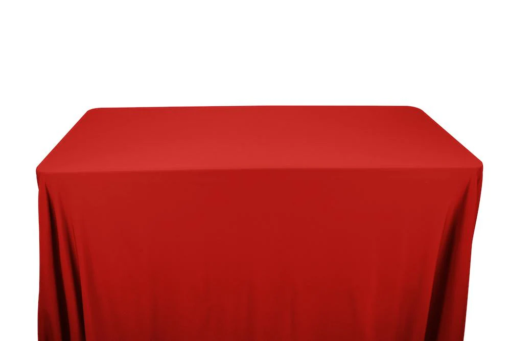 Matte Milliskin Tricot Banquet Rectangular Table Covers - 6 Feet - Image 16