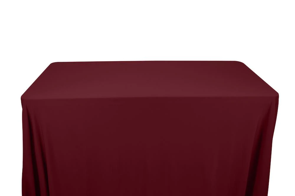 Matte Milliskin Tricot Banquet Rectangular Table Covers - 6 Feet - Image 17