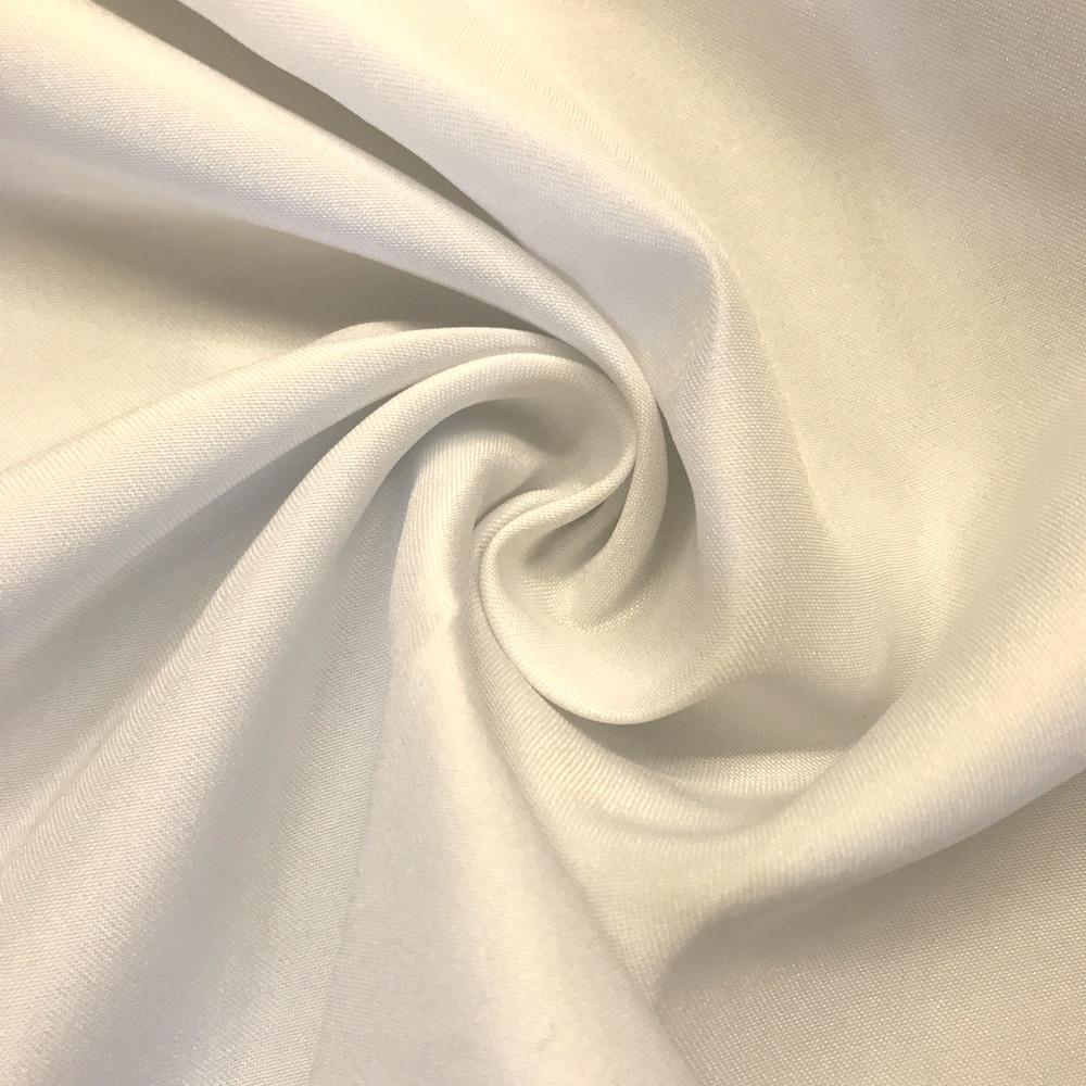 Matte Satin (Peau de Soie) Rod Pocket Curtains - Off White - Image 3