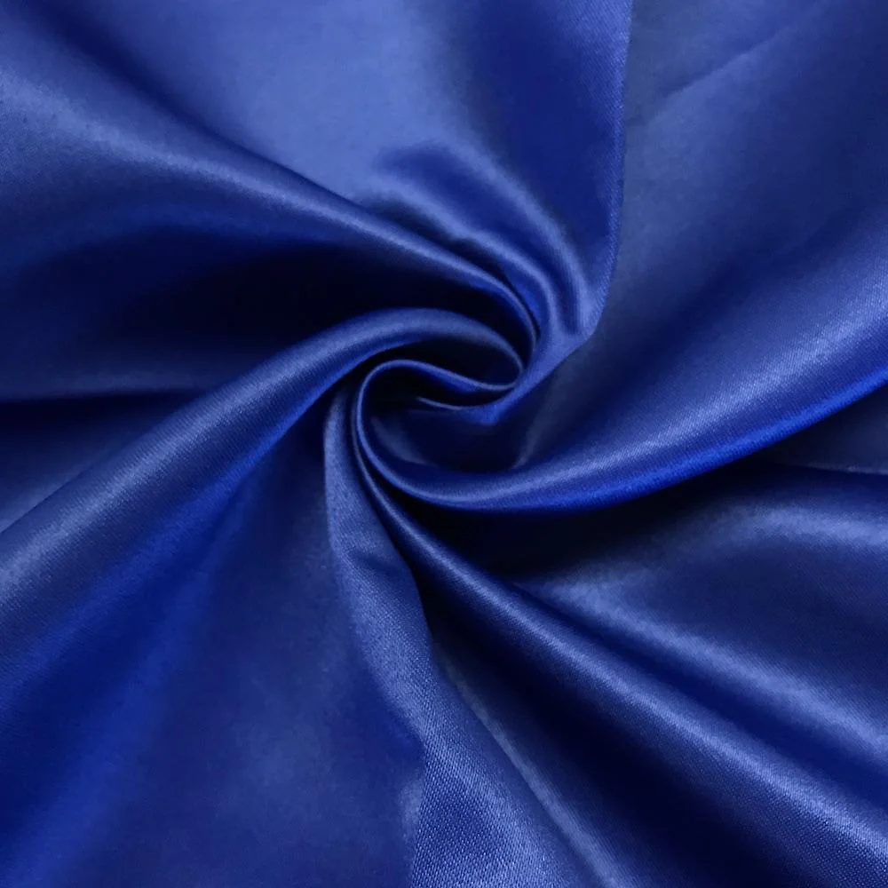 Matte Satin (Peau de Soie) Rod Pocket Curtains - Royal Blue - Image 3