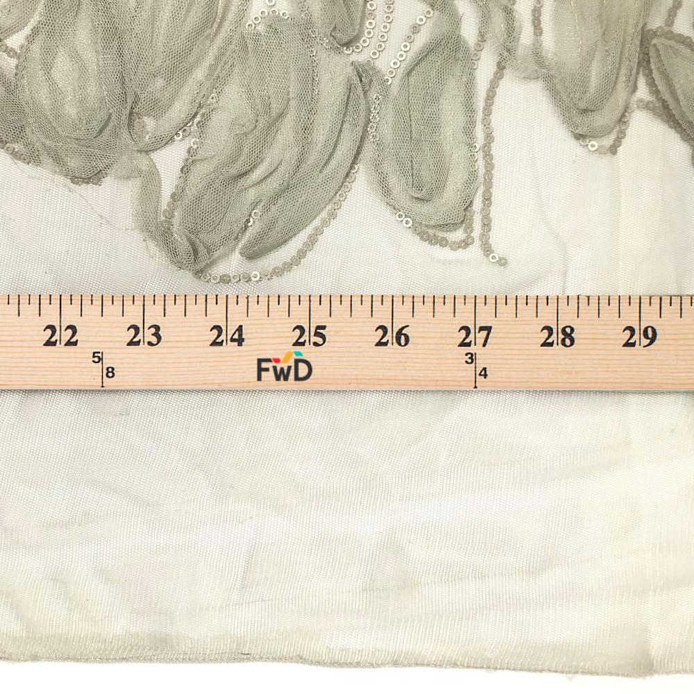 Silver Mesh Ribbon on Mesh - Image 4