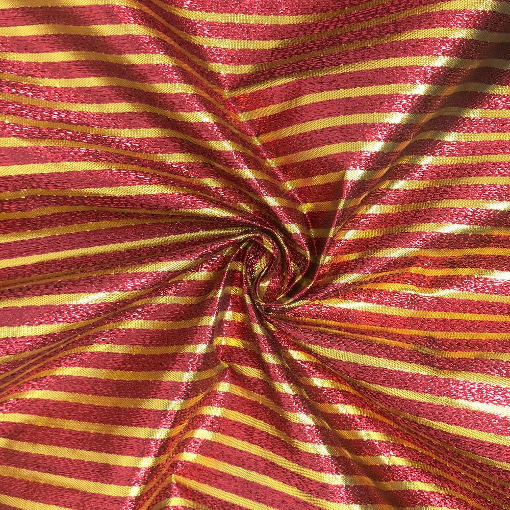 Metallic Foil Striped Brocade (45 Inch) - Image 14