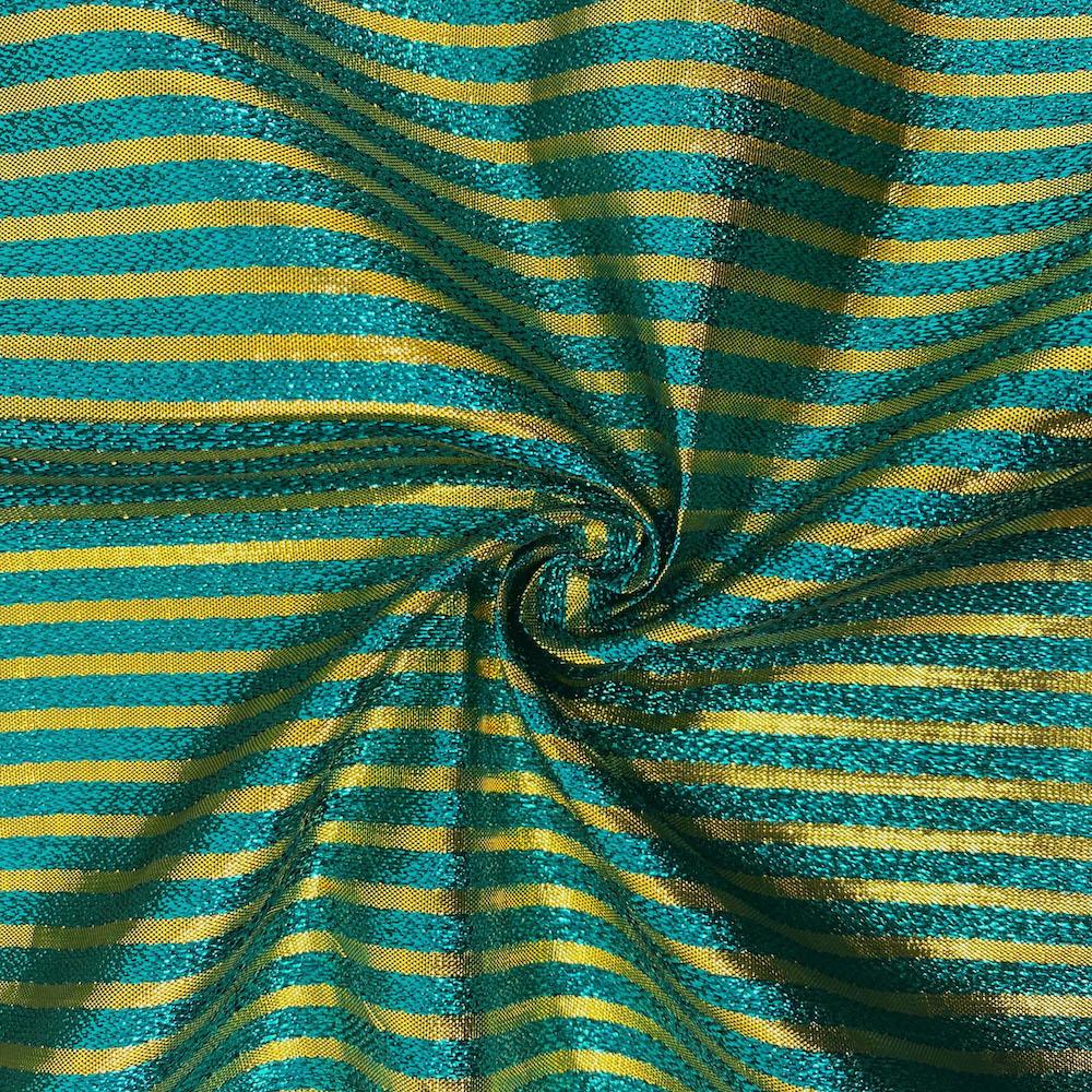 Metallic Foil Striped Brocade (45 Inch) - Image 20