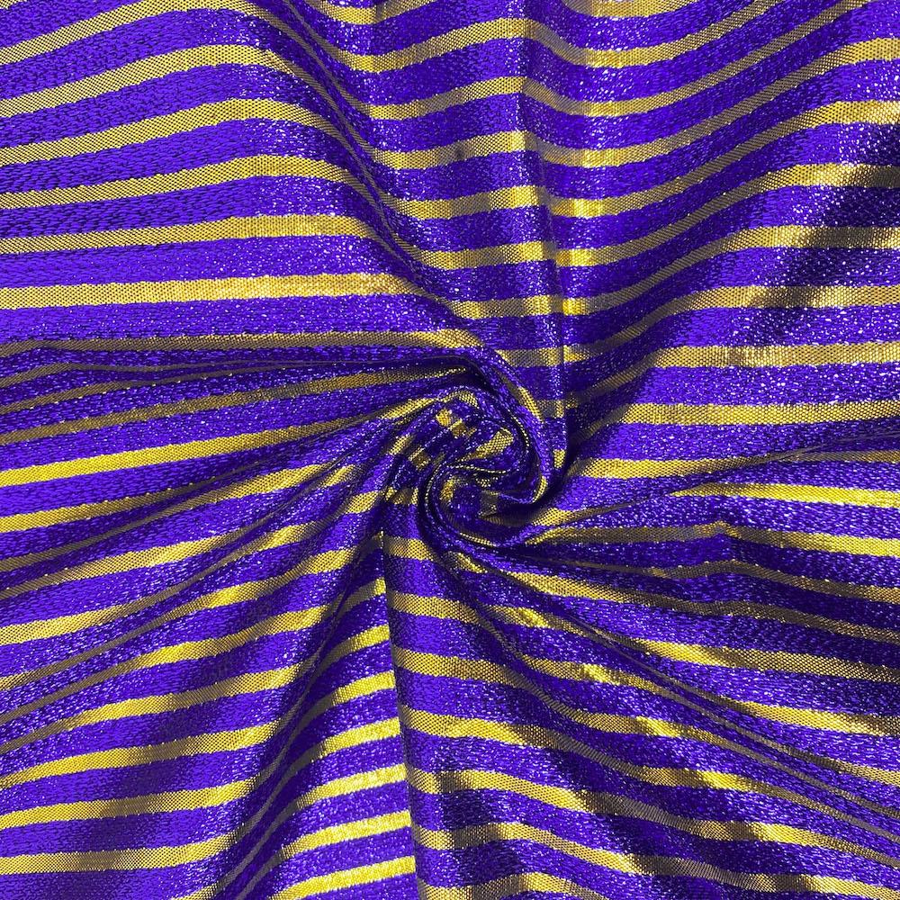 Metallic Foil Striped Brocade (45 Inch) - Image 22