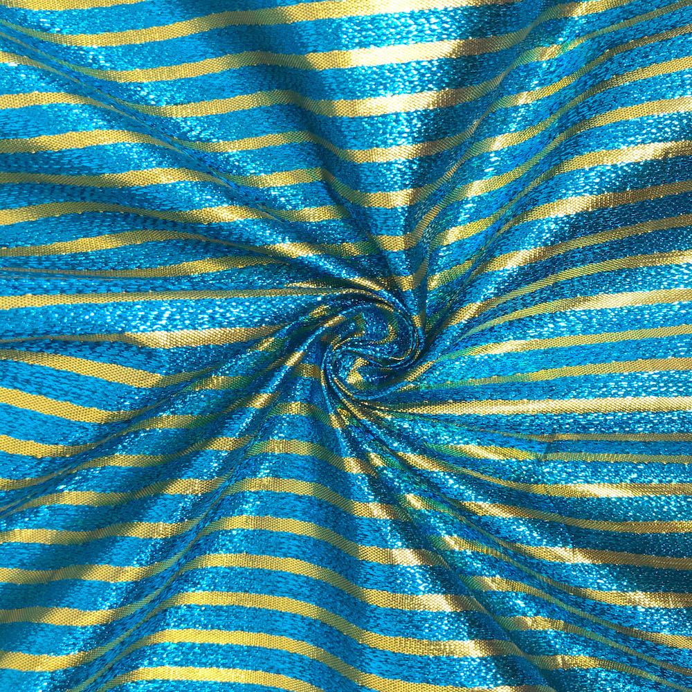 Metallic Foil Striped Brocade (56 Inch) - Image 16