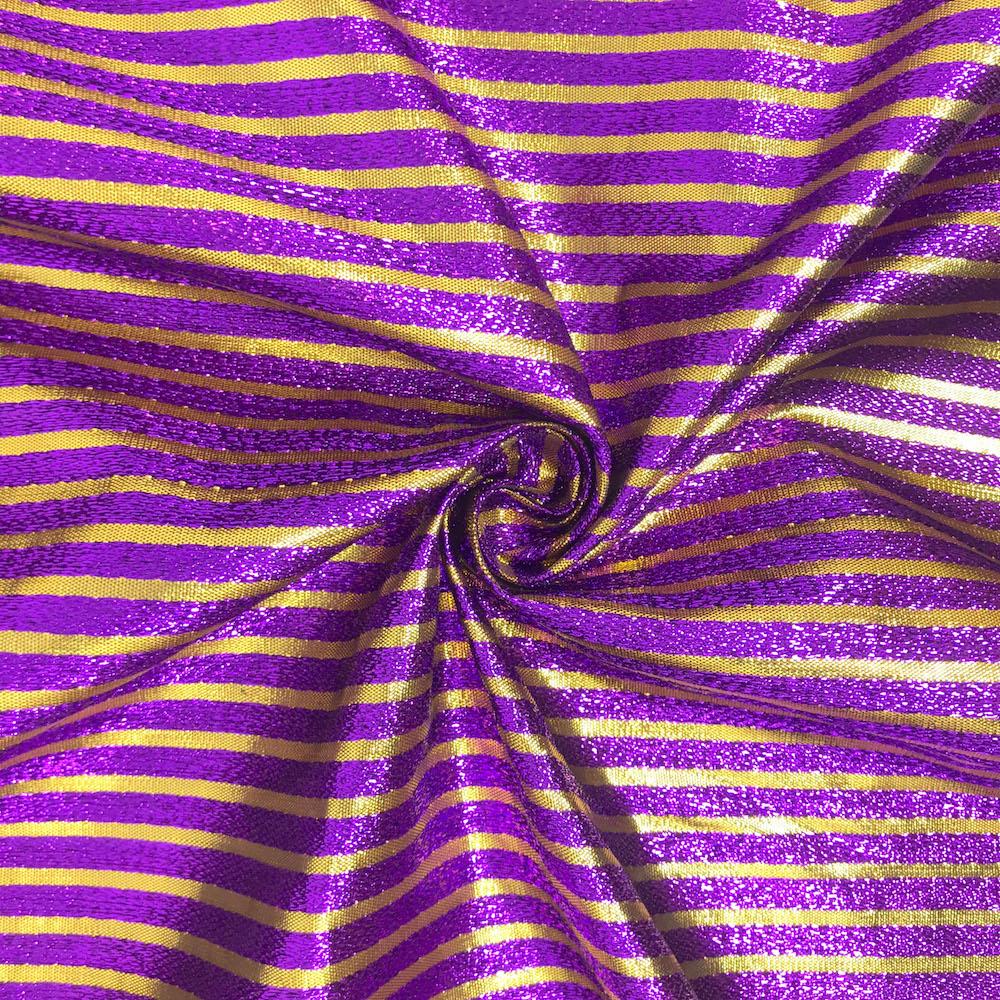Metallic Foil Striped Brocade (56 Inch) - Image 18