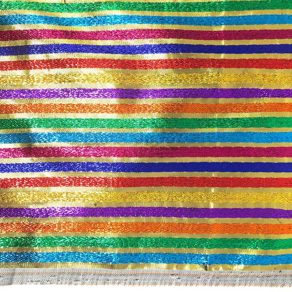 Metallic Foil Striped Brocade (56 Inch) - Image 21
