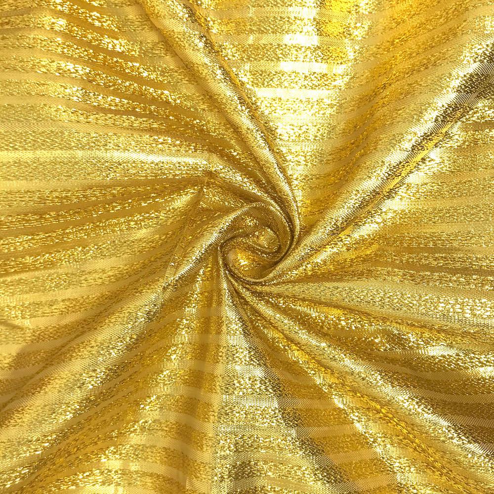 Metallic Foil Striped Brocade (56 Inch) - Image 4