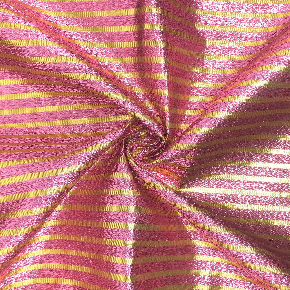 Metallic Foil Striped Brocade (56 Inch) - Image 6