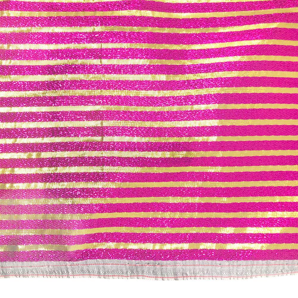 Metallic Foil Striped Brocade (56 Inch) - Image 9