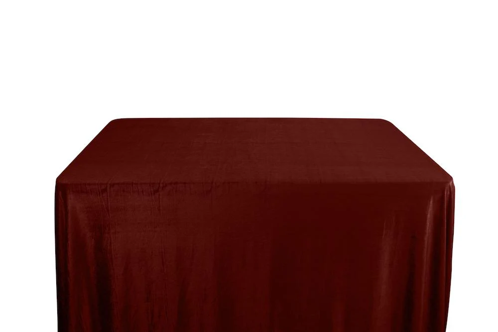Micro Velvet Banquet Rectangular Table Covers - 8 Feet - Image 5
