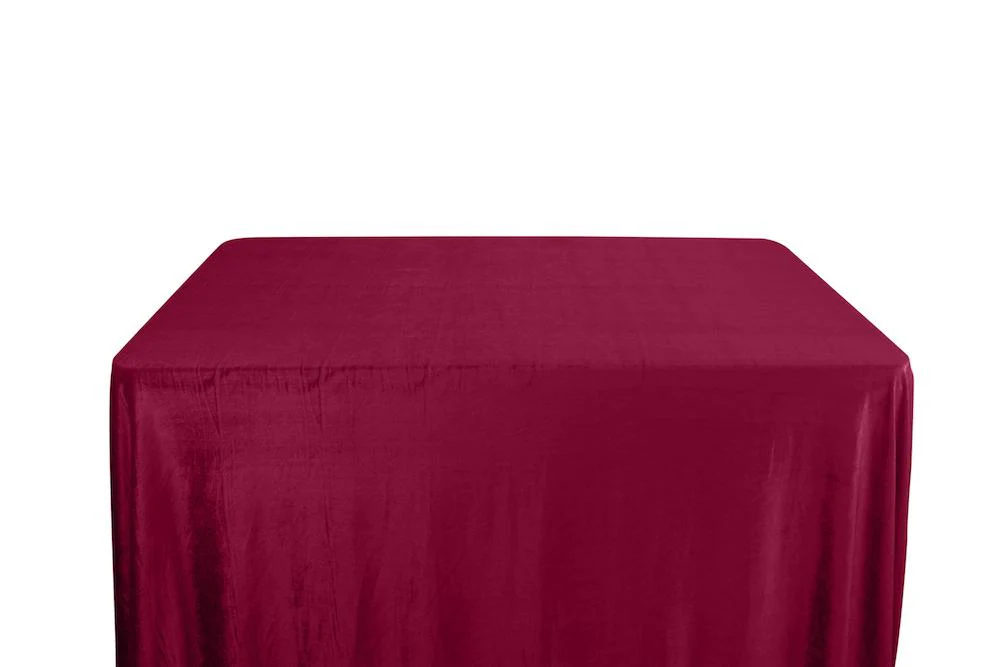 Micro Velvet Banquet Rectangular Table Covers - 8 Feet - Image 7