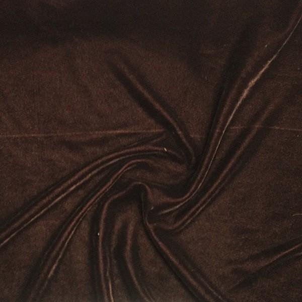 Micro Velvet Rod Pocket Curtains - Brown - Image 3
